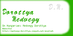 dorottya medvegy business card